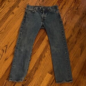 Classic Levi Strauss & Co 501 Blue Denim Jeans W29 L30
